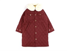 Mini Rodini brown diamond quilted overgangsjakke